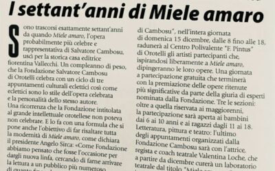 La rassegna stampa per i settant’anni di “Miele amaro”